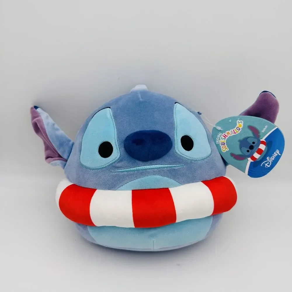 Disney Squishmallows Stitch Plush Stuffed Animal Lilo & Stitch Life Preserver